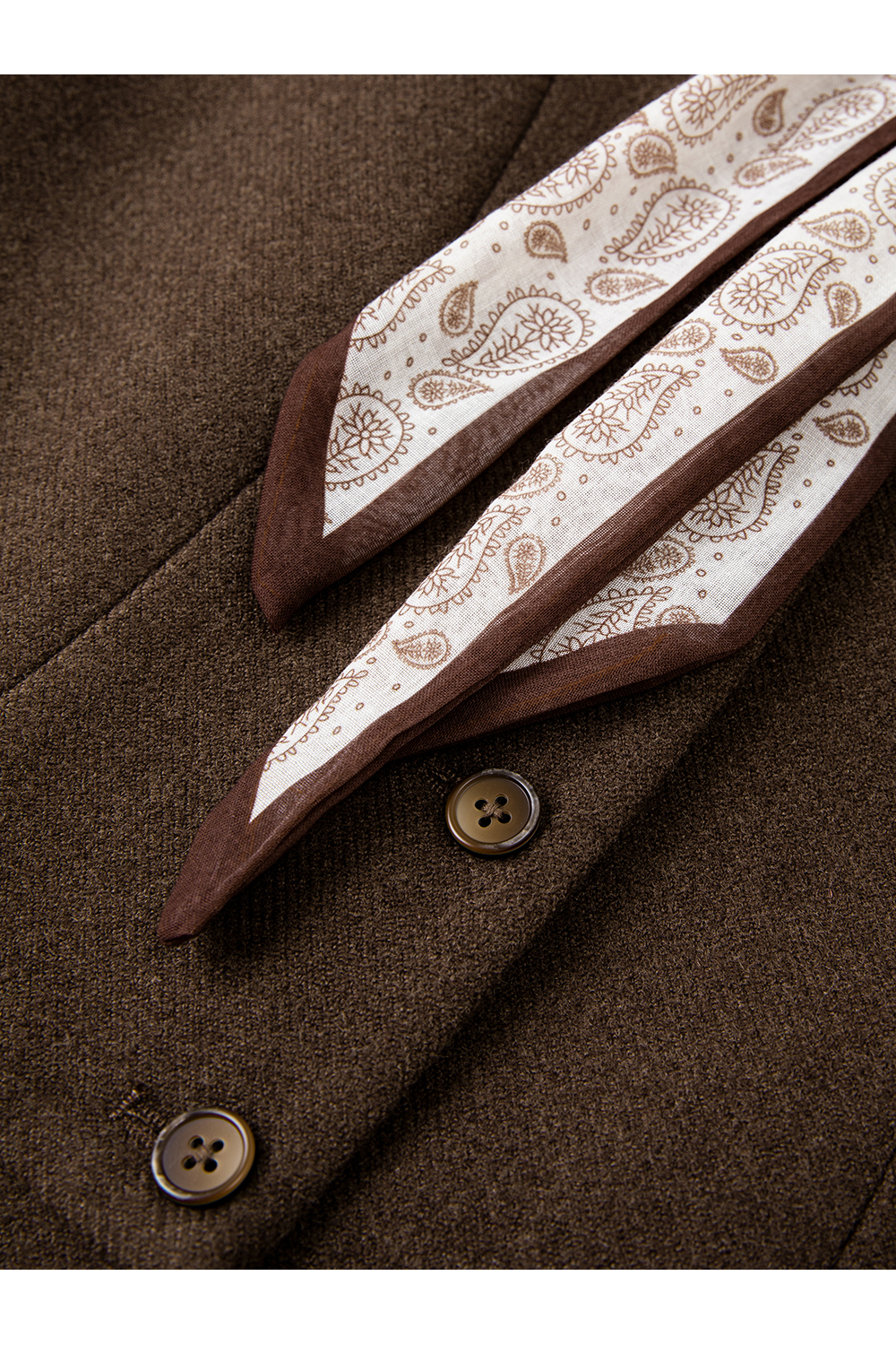 French-Style Stand-Up Collar Vest, Undershirt & Pants Three-Piece Set