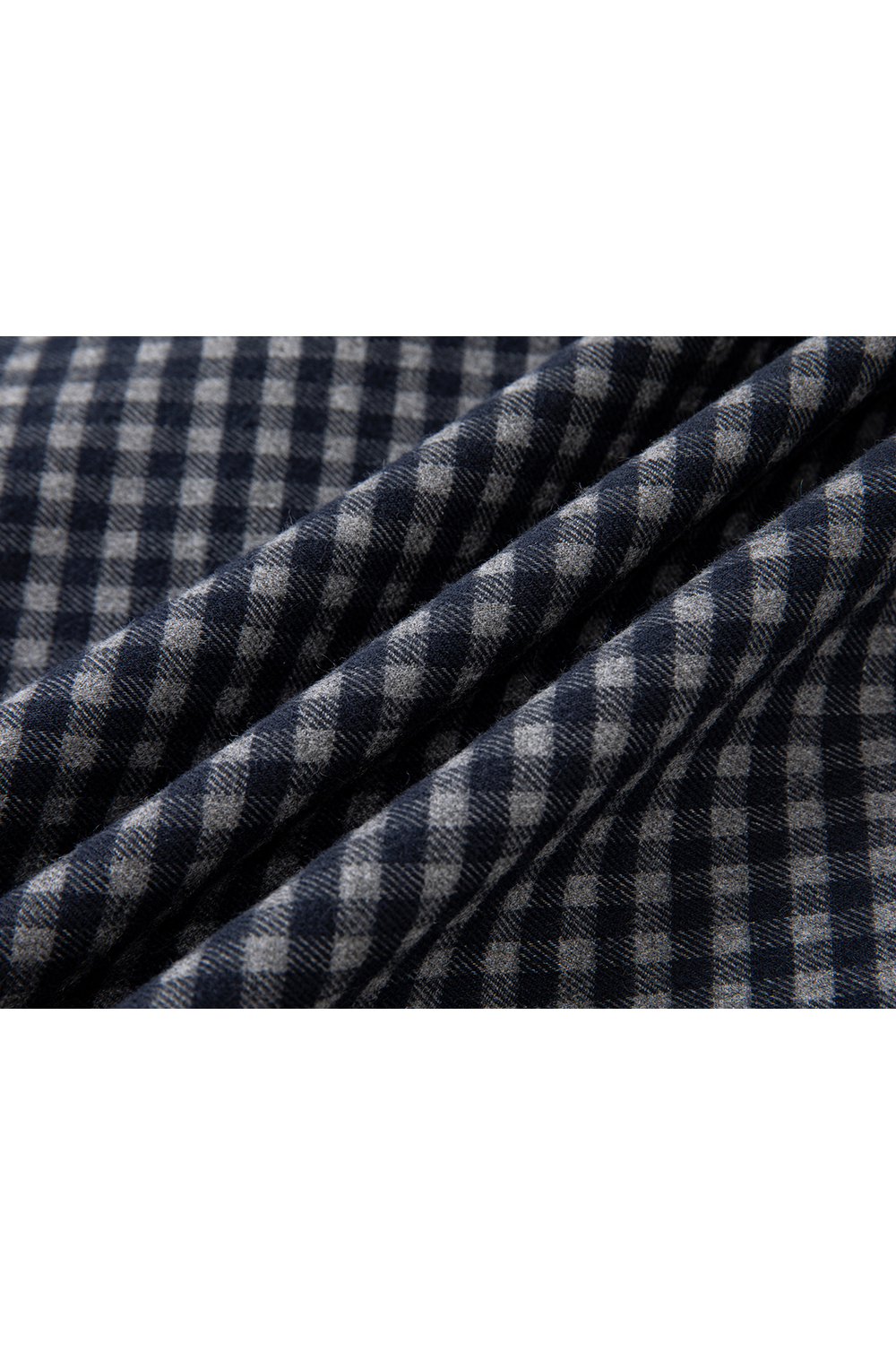 Navy Blue Plaid Office Suit Set