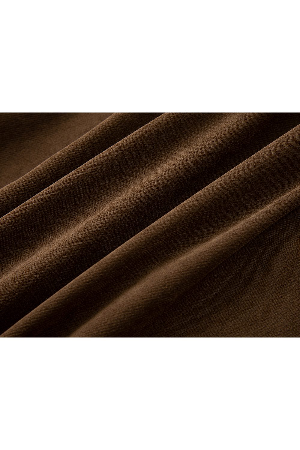 Apricot-Coffee Layered-Look Stand-Collar Shirt