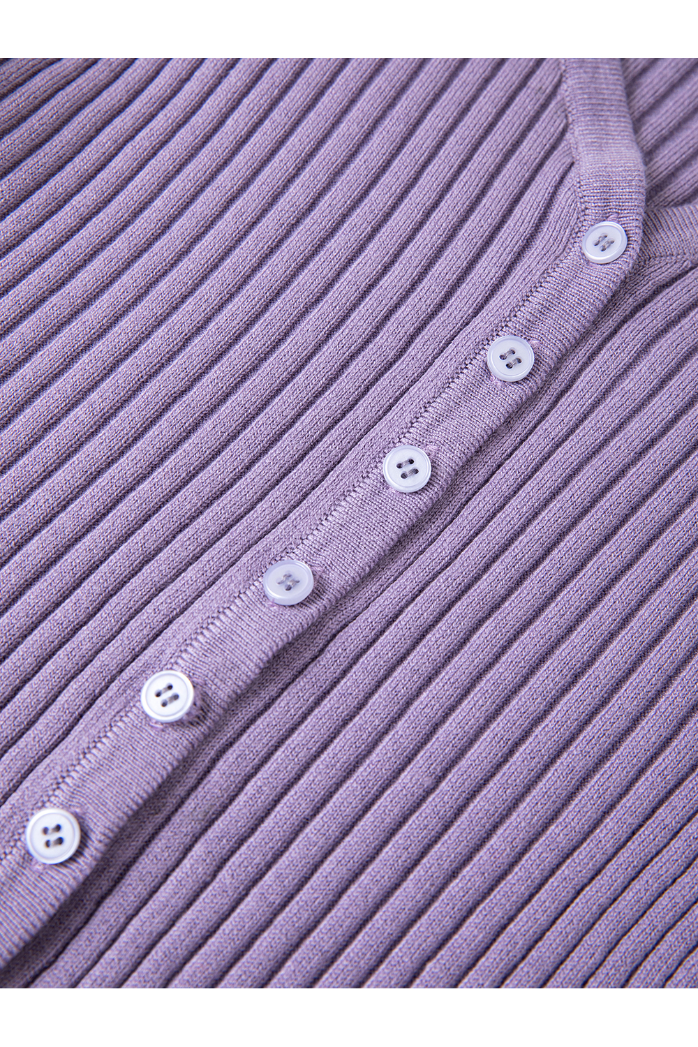 Purple slim knit cardigan printed skirt with suspenders-VIMLYSTORE