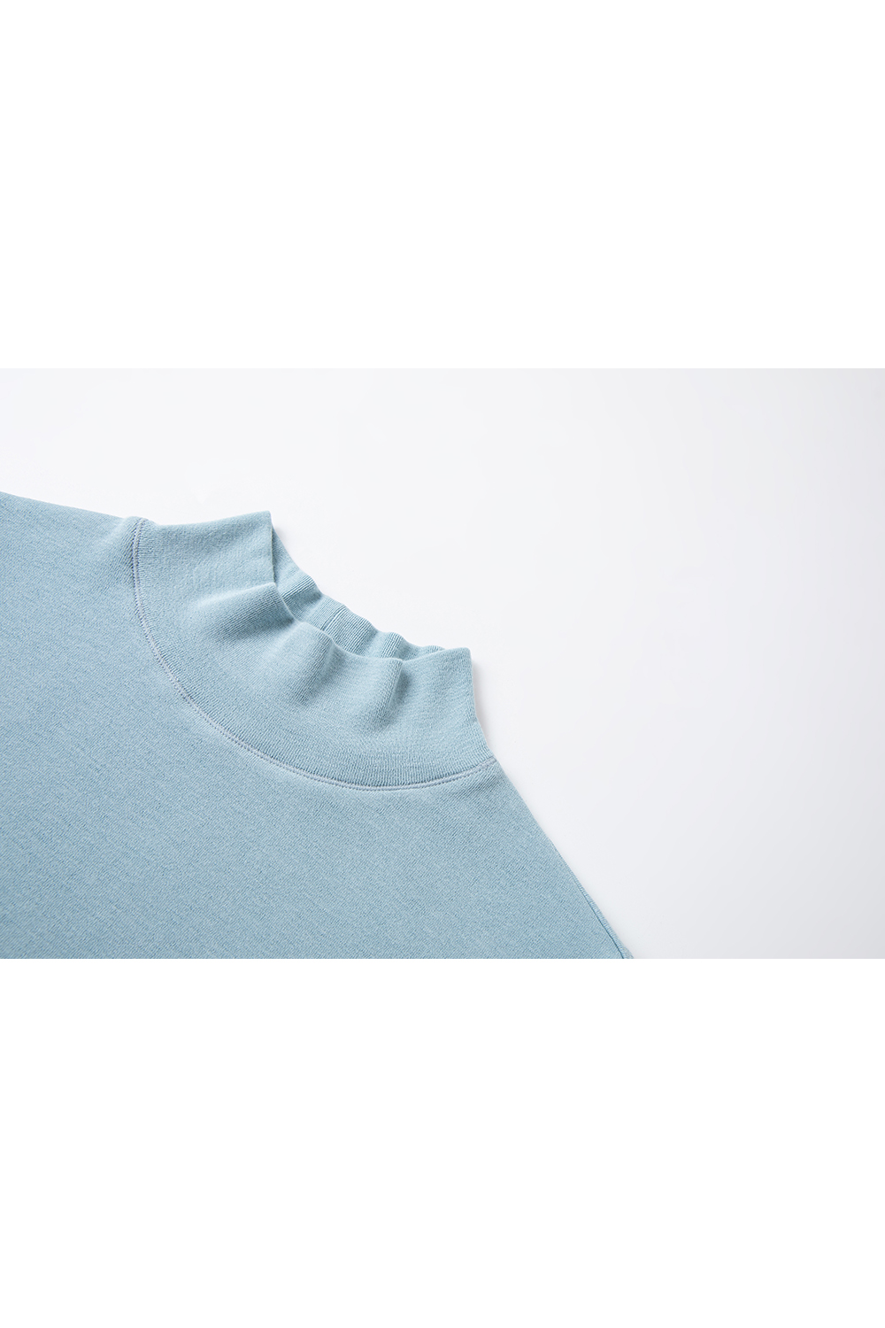 Turtleneck Fitted Knit Top-VIMLYSTORE