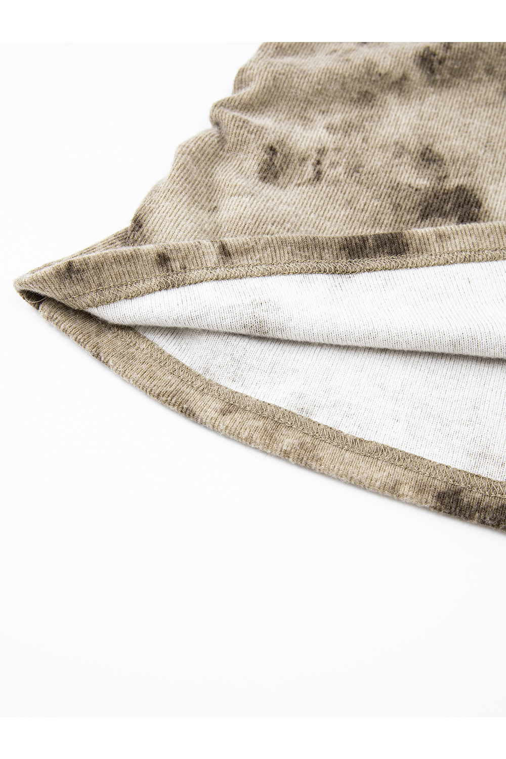 Tie-Dye Turtleneck Long-Sleeve T-Shirt