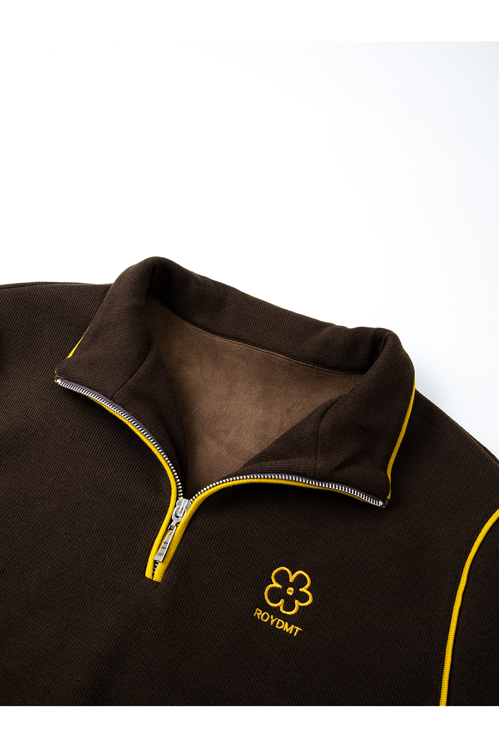 Color-block half-zip stand collar tracksuit