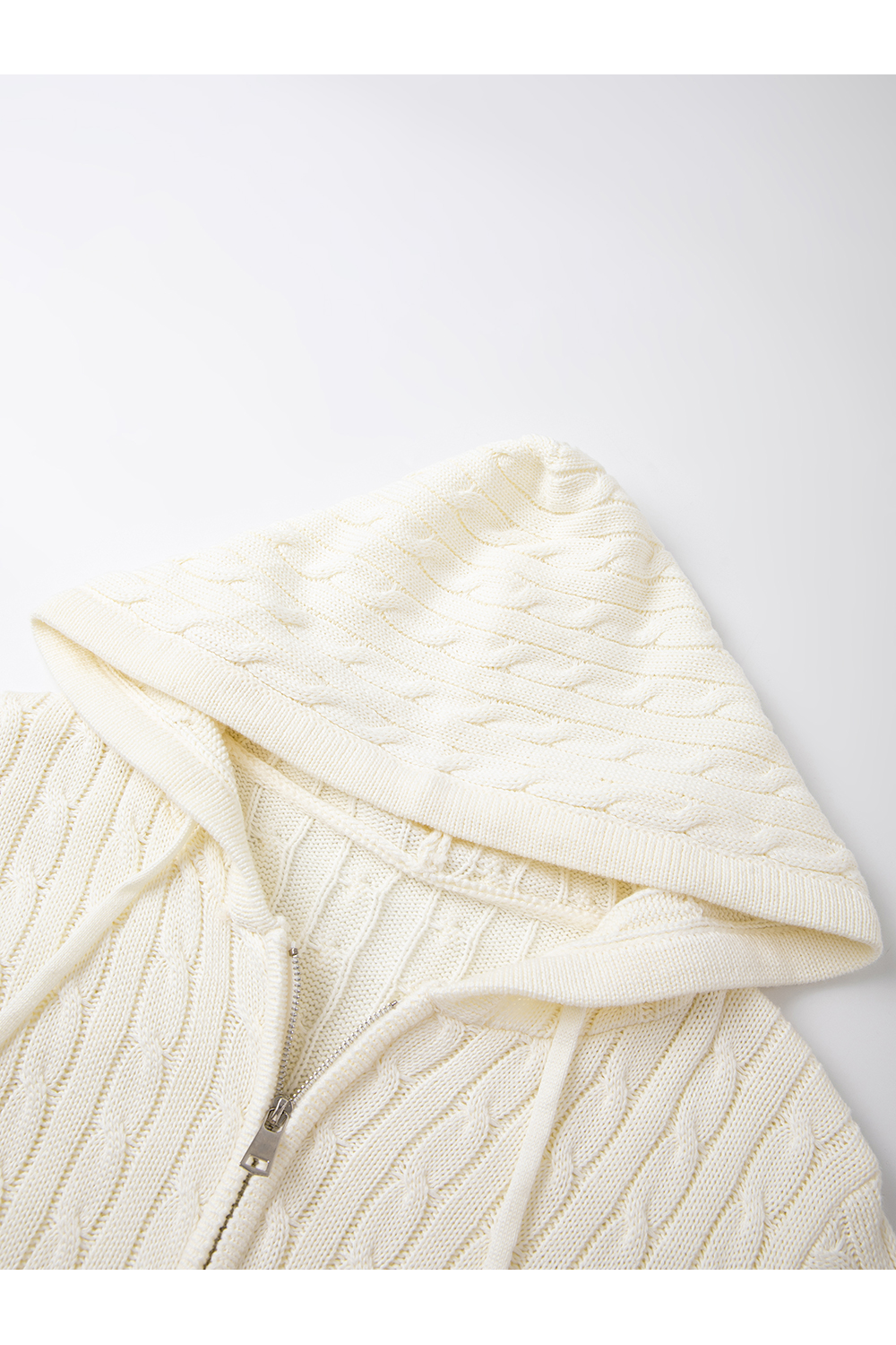 Lazy Style High-End Hooded Cable Knit Cardigan-VIMLYSTORE