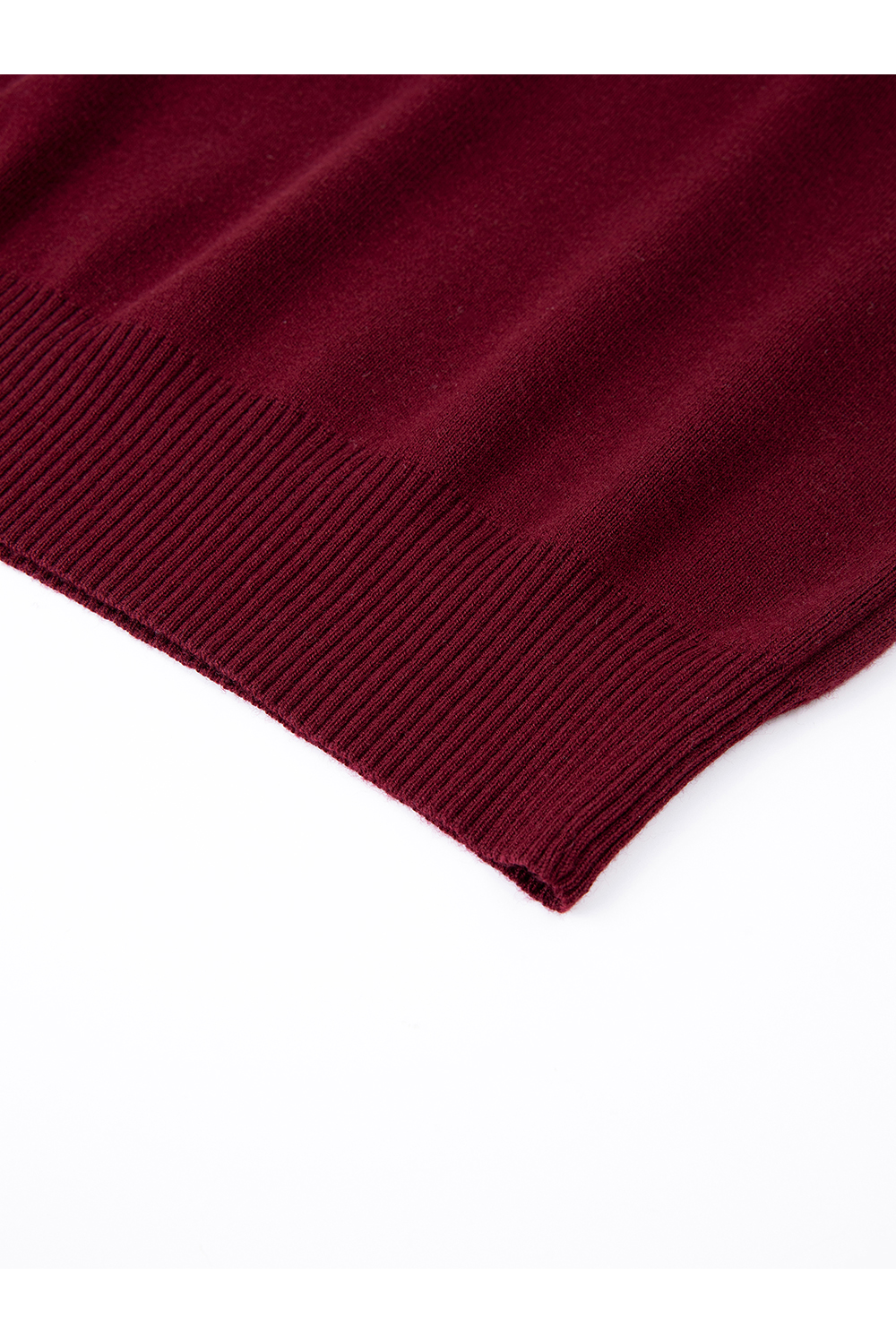 Red V-Neck Ribbon Office Suit Set