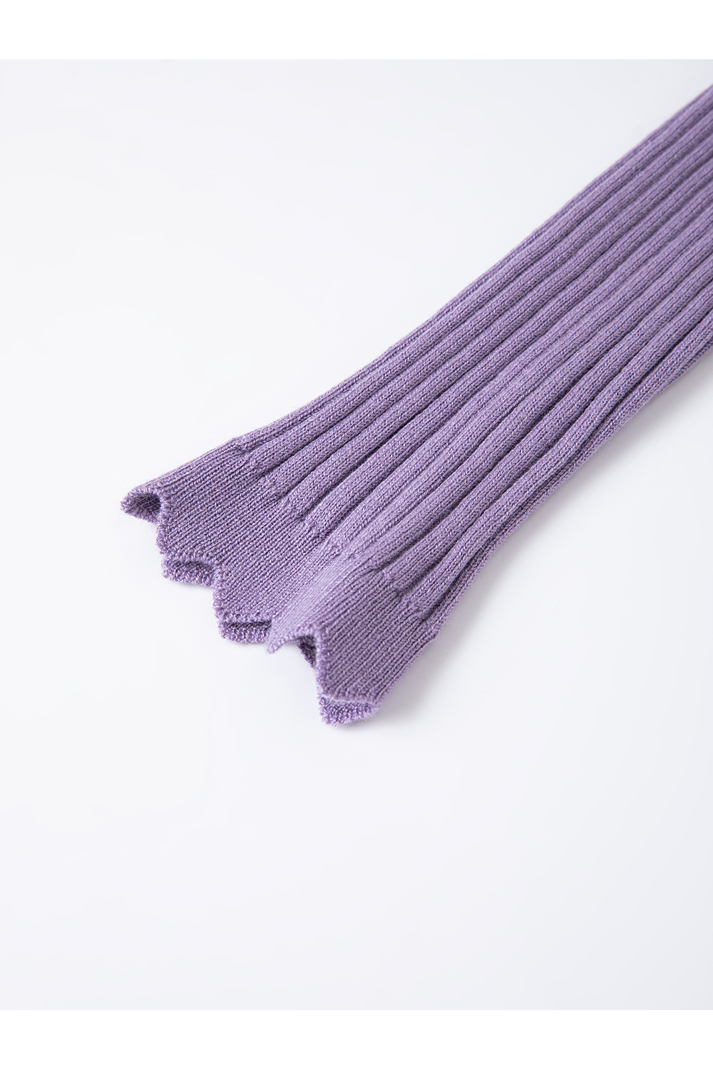 Purple slim knit cardigan printed skirt with suspenders-VIMLYSTORE