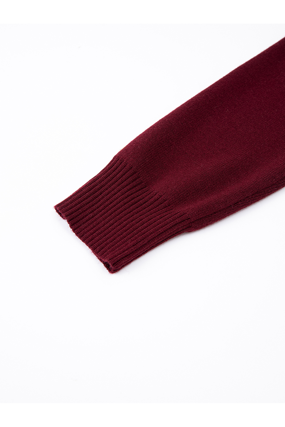 Red V-Neck Ribbon Office Suit Set