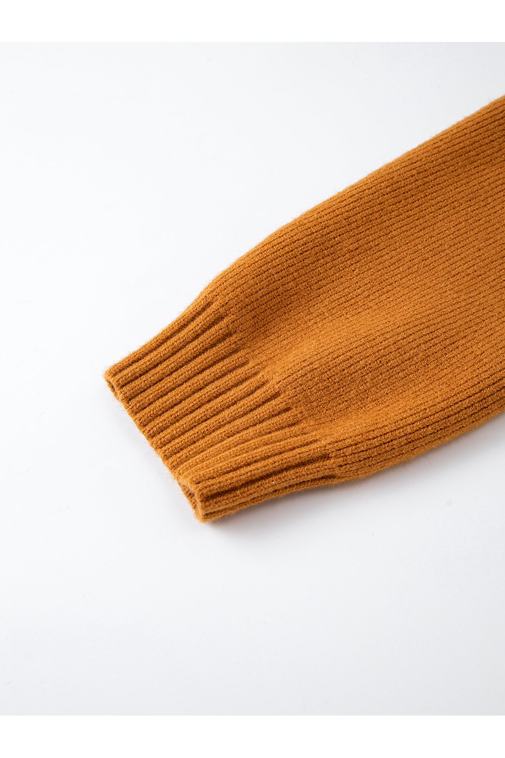 Designer asymmetric lapel knitted sweater