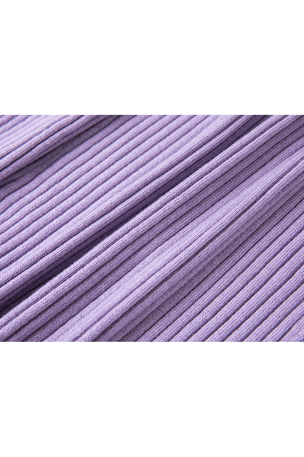 Purple slim knit cardigan printed skirt with suspenders-VIMLYSTORE