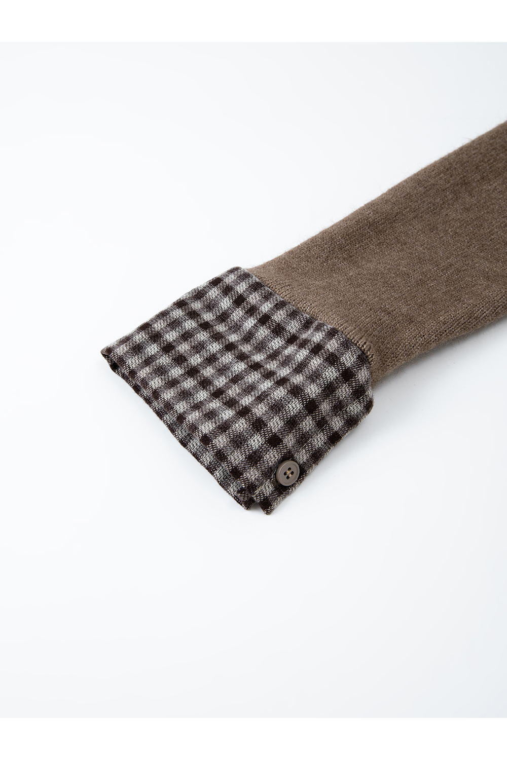 Checkered Patchwork Fake Two-piece