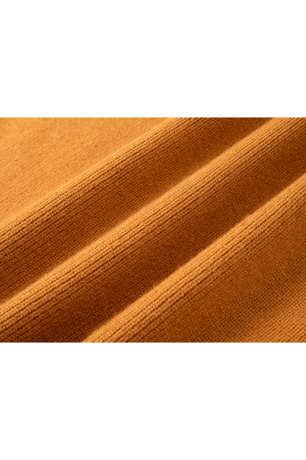 Designer asymmetric lapel knitted sweater