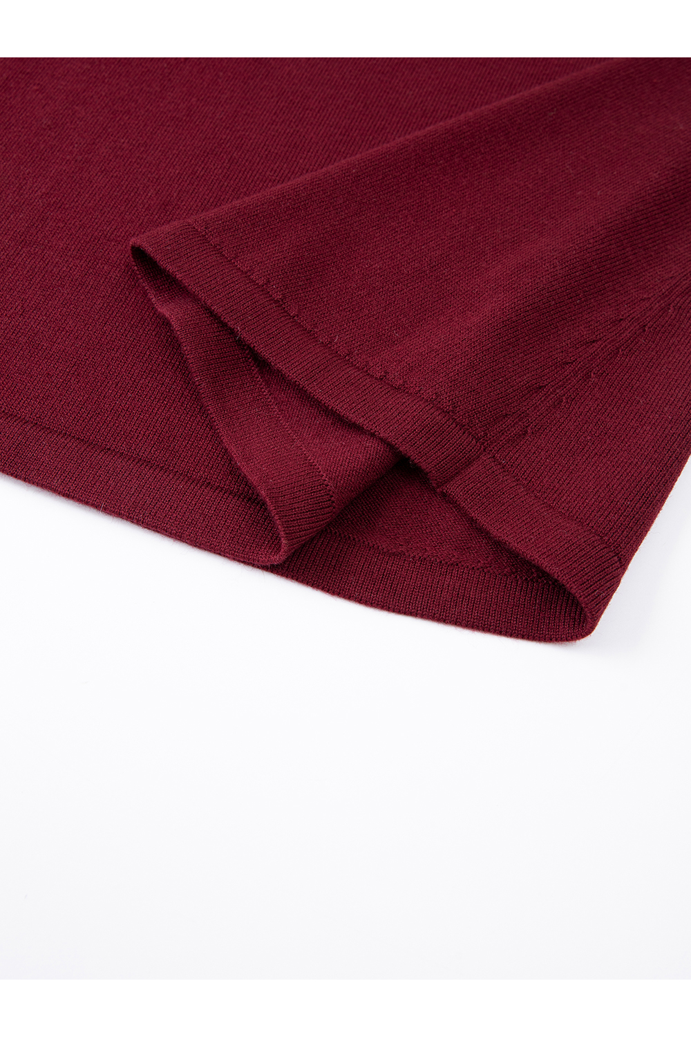 Red V-Neck Ribbon Office Suit Set