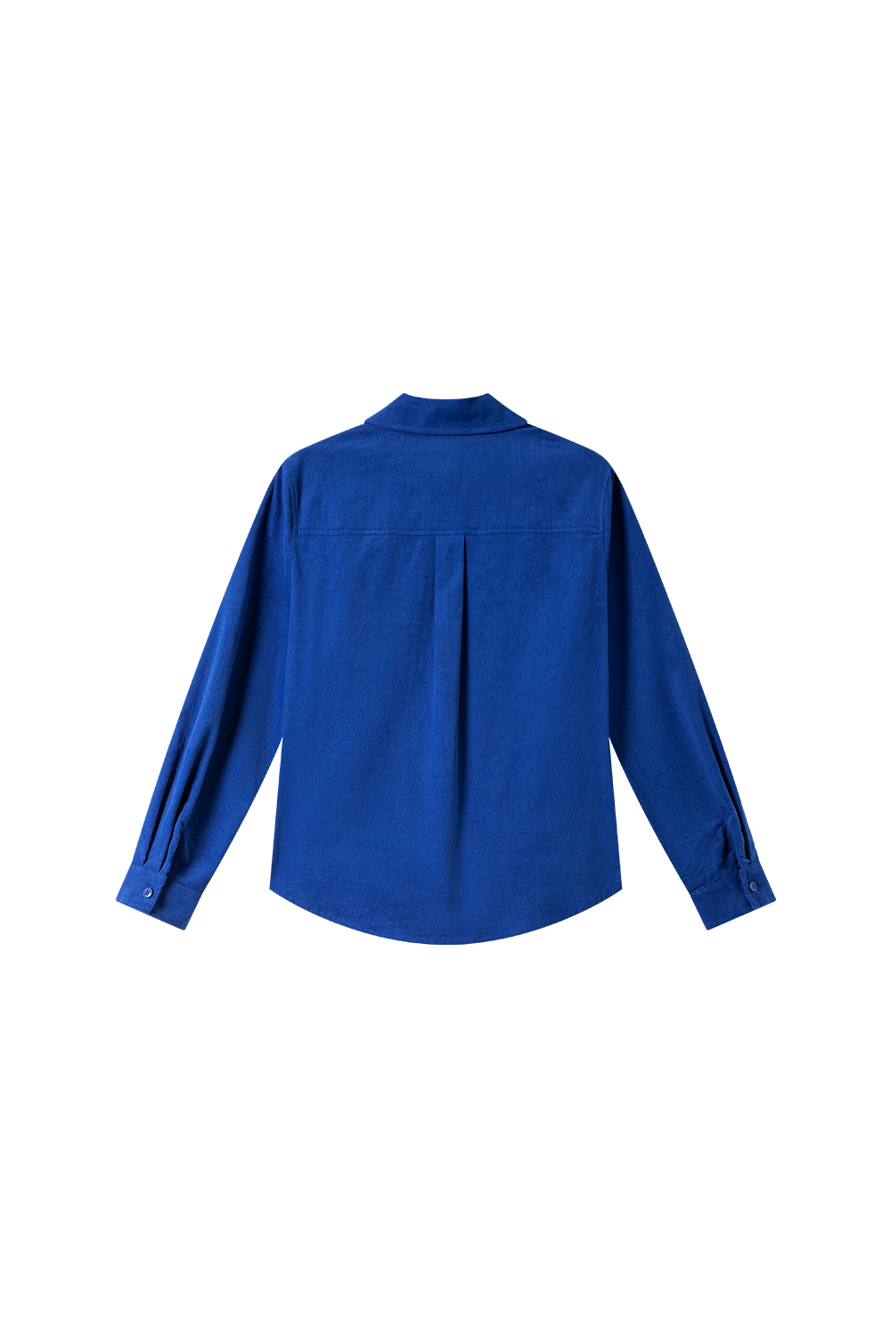 Vintage Corduroy Lapel Long Sleeve Shirt-VIMLYSTORE