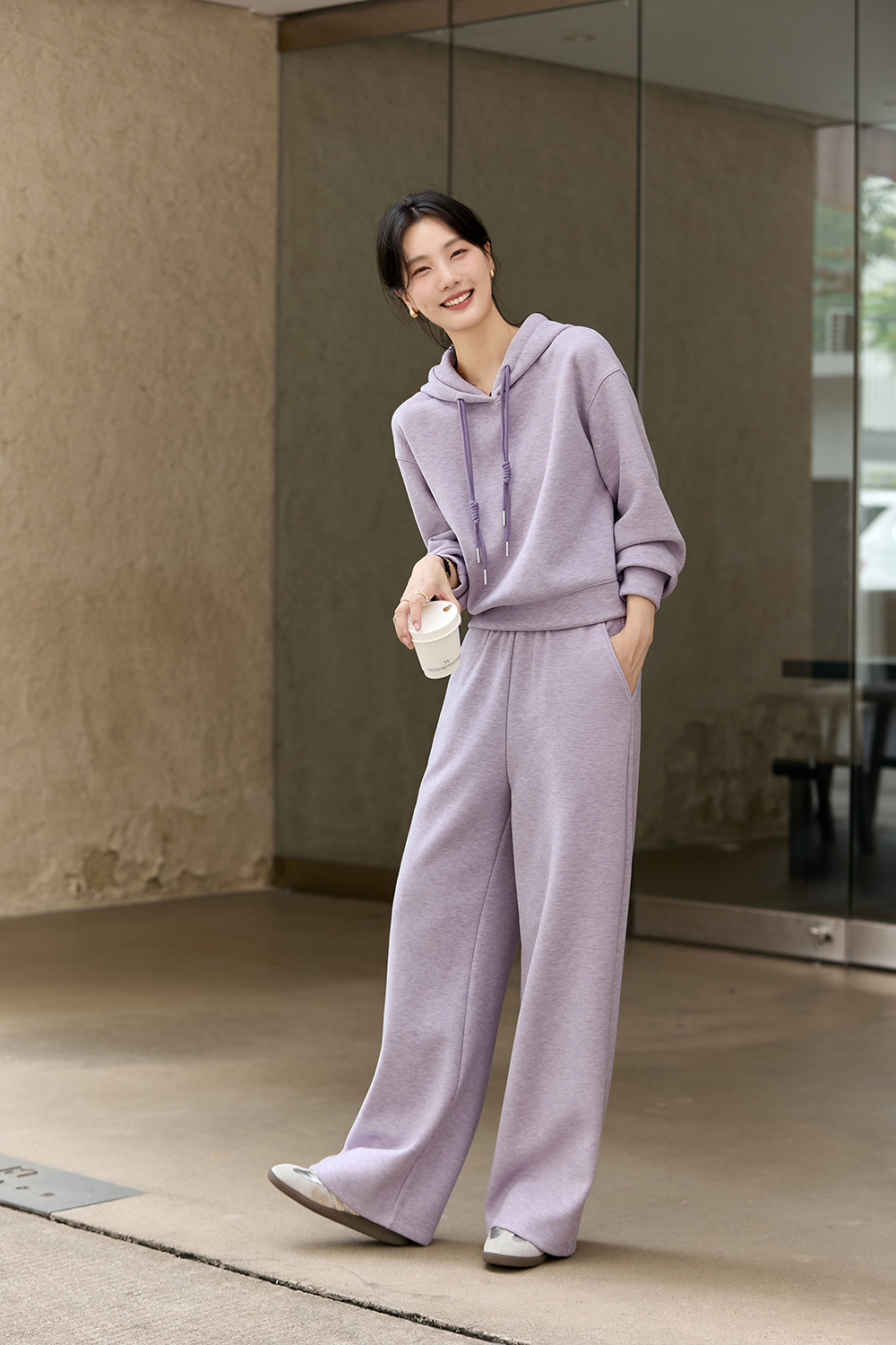 Casual Sports Hoodie Set