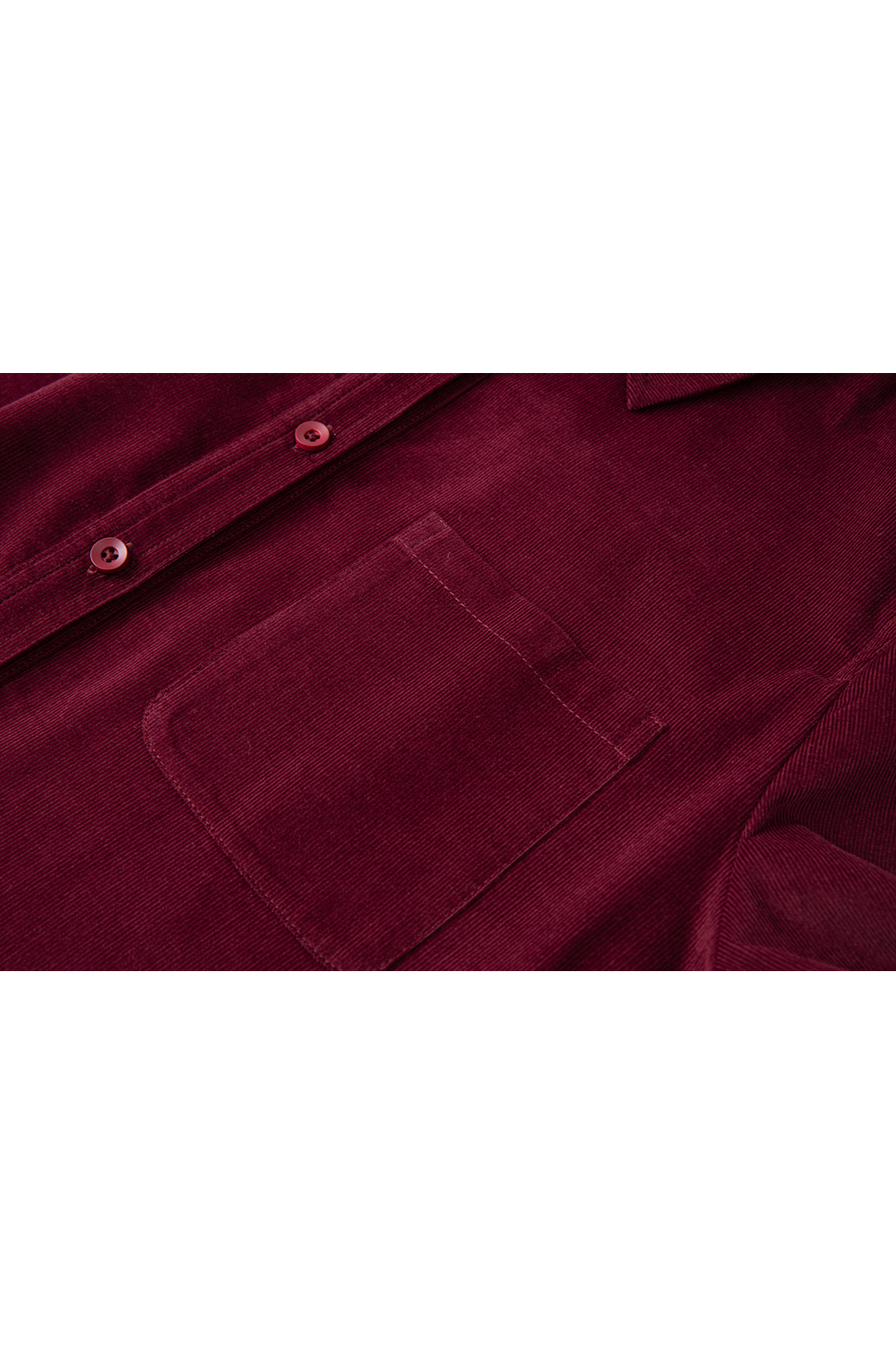 Vintage Corduroy Lapel Long Sleeve Shirt-VIMLYSTORE