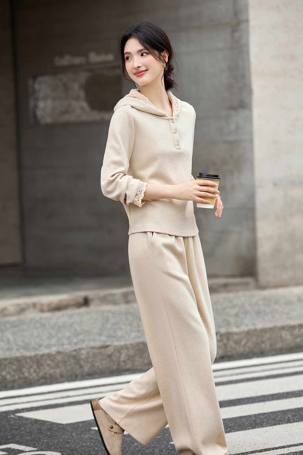 Hooded Top Pants Sweatshirt Set-VIMLYSTORE