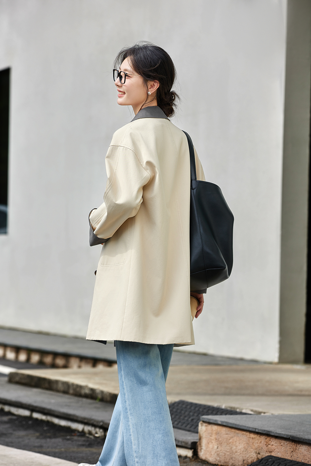 Commuter Barnes wind contrast windbreaker coat-VIMLYSTORE