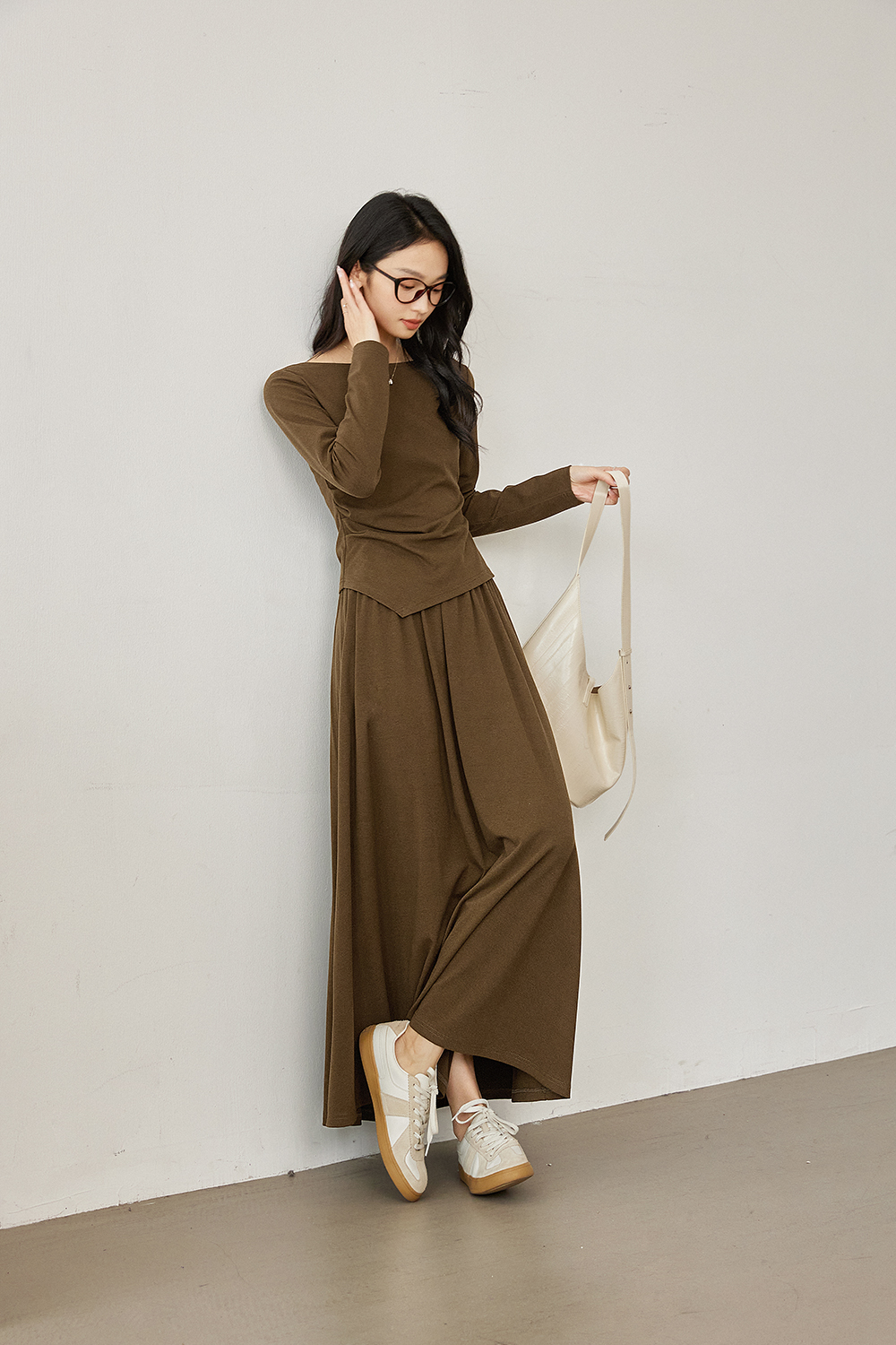 Faux Two-Piece Office-Ready Skirt Set-VIMLYSTORE