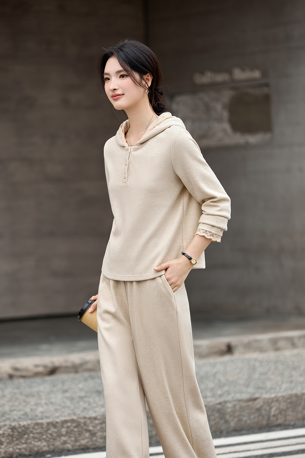 Hooded Top Pants Sweatshirt Set-VIMLYSTORE