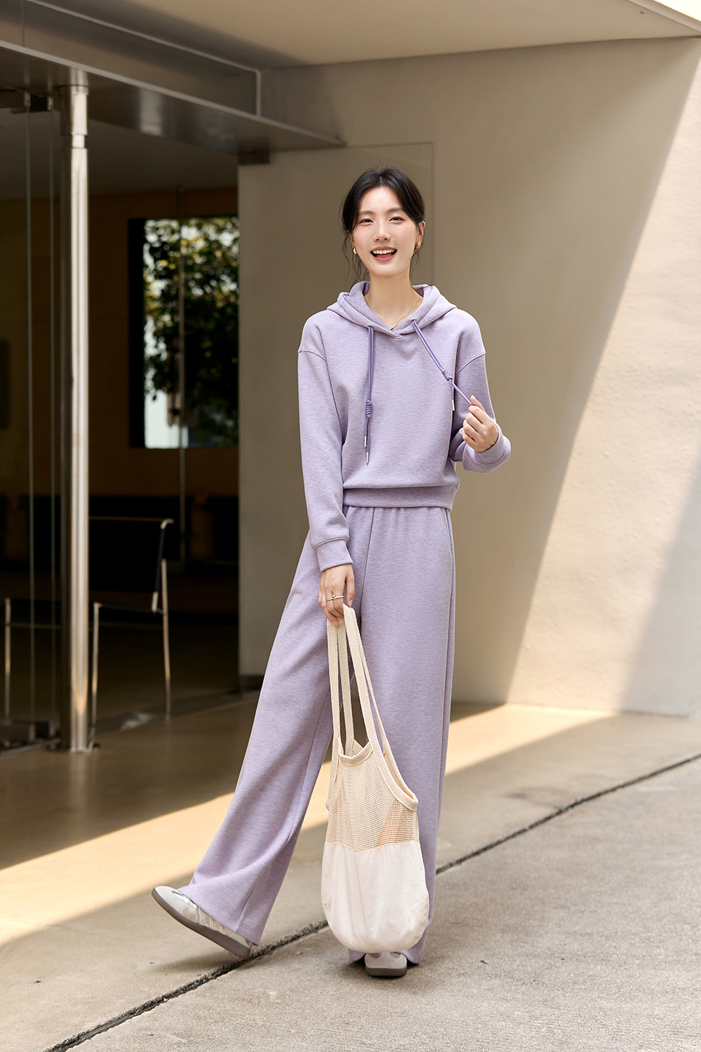 Casual Sports Hoodie Set