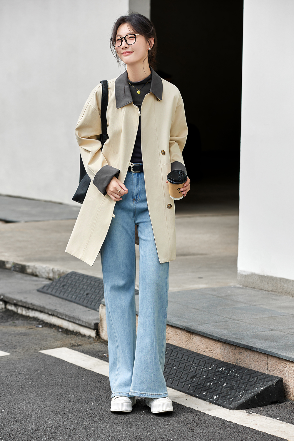 Commuter Barnes wind contrast windbreaker coat-VIMLYSTORE