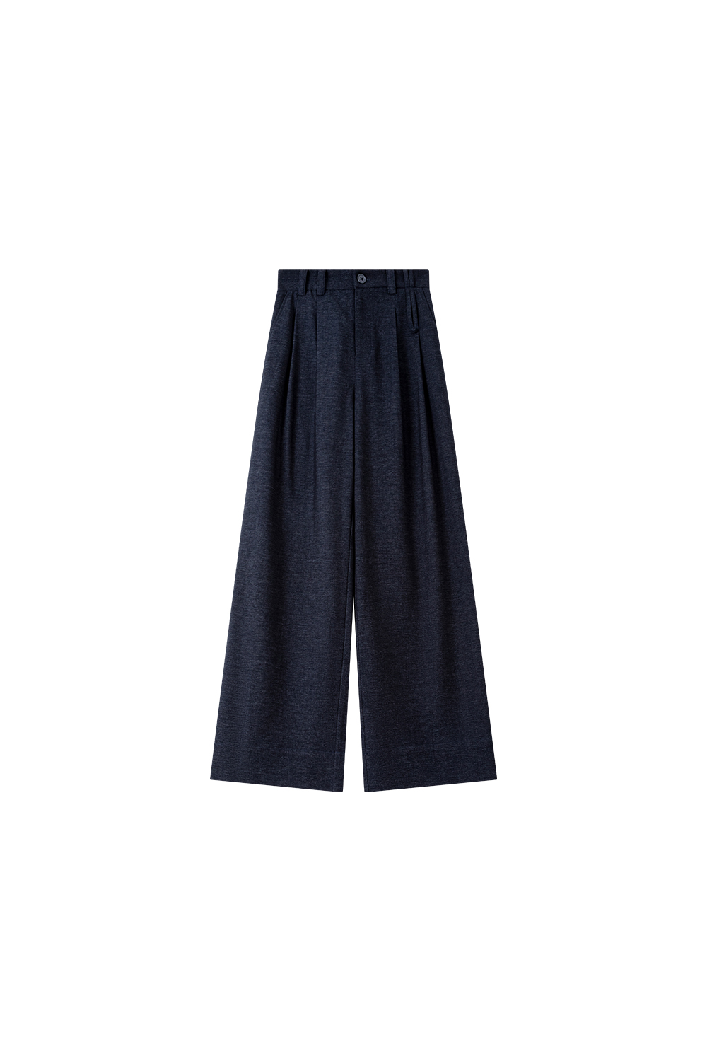 Draping Textured Versatile Commute Casual Wide-Leg Trousers-VIMLYSTORE