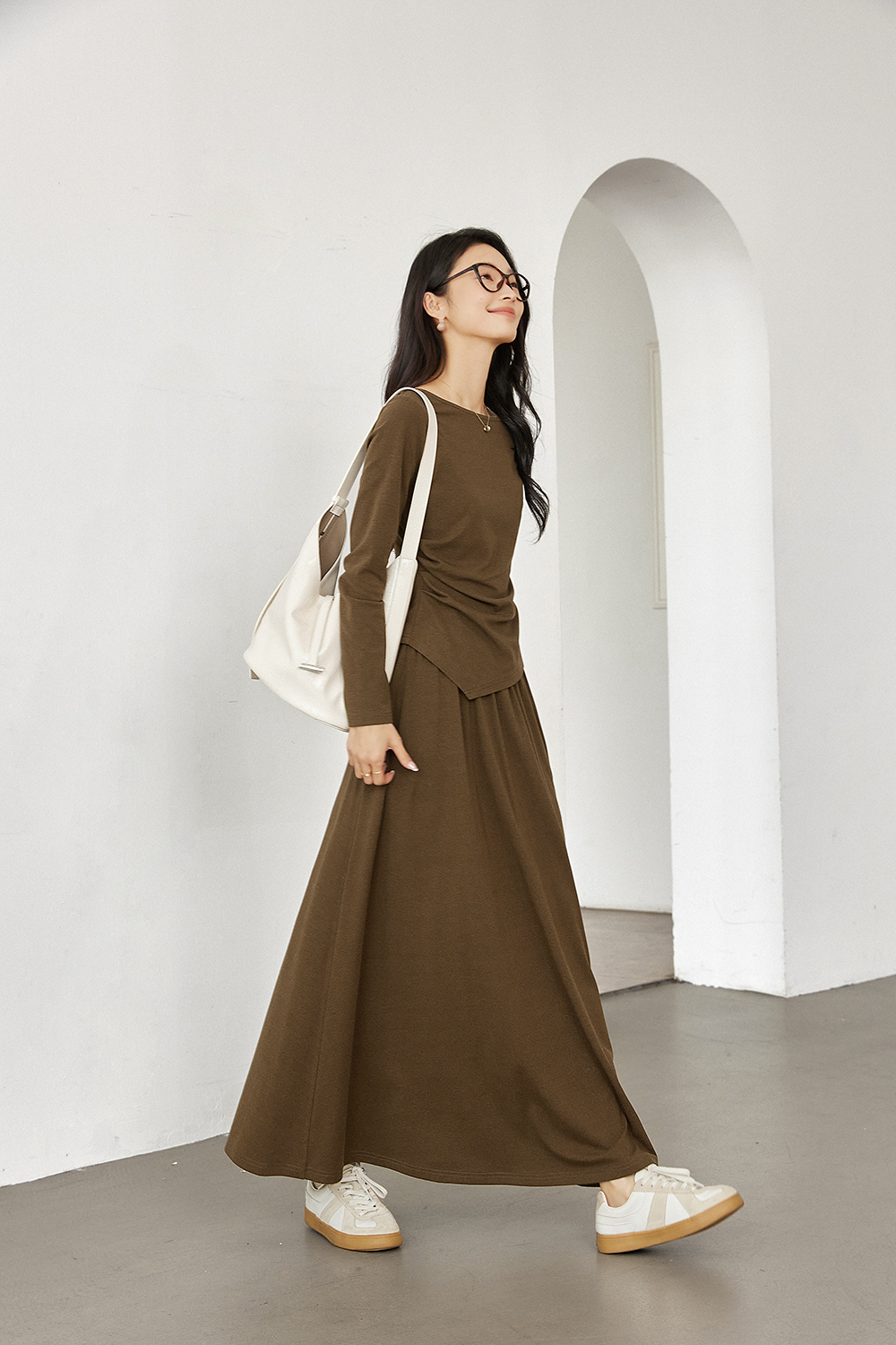 Faux Two-Piece Office-Ready Skirt Set-VIMLYSTORE