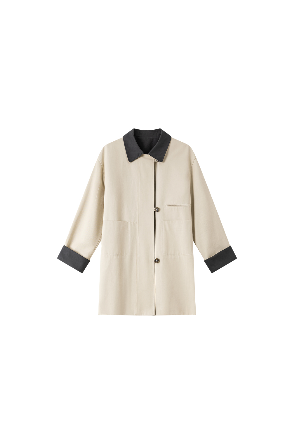 Commuter Barnes wind contrast windbreaker coat-VIMLYSTORE