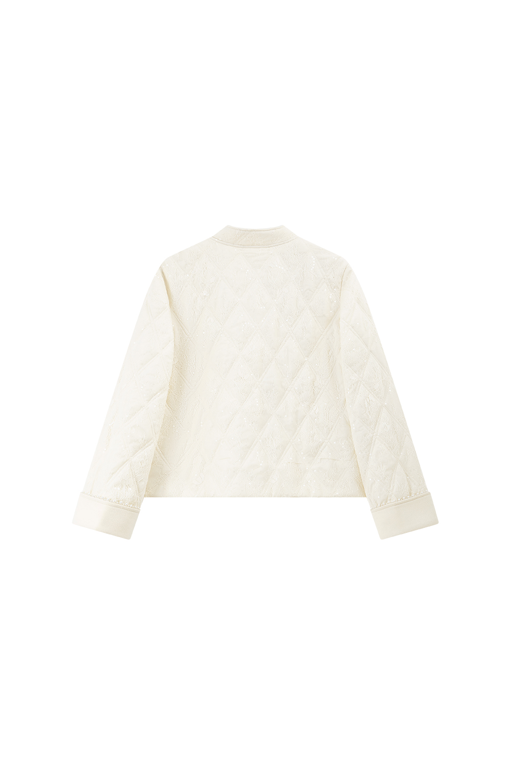 Neo-Chinese Lace-Embroidered Cotton Coat-VIMLYSTORE