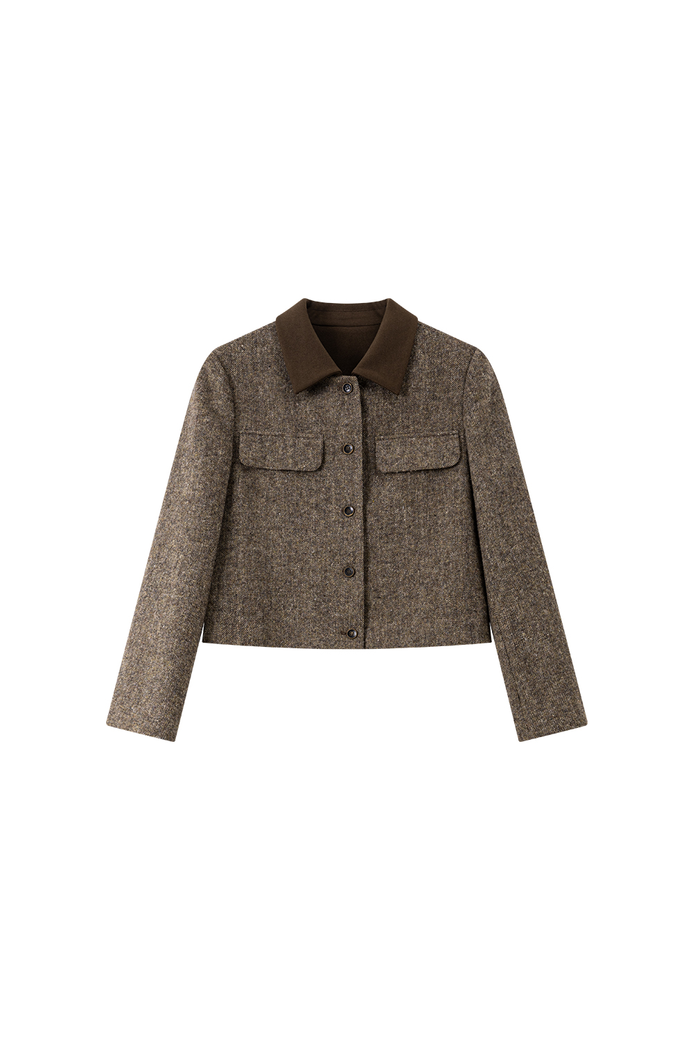 Vintage Wool Coat with Midi Skirt-VIMLYSTORE