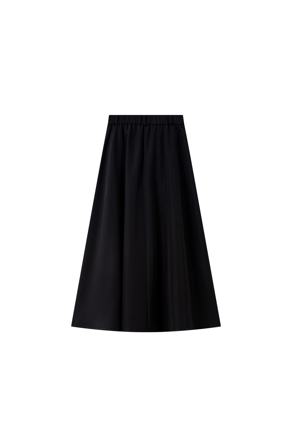 Tailored Pleated Midi Skirt