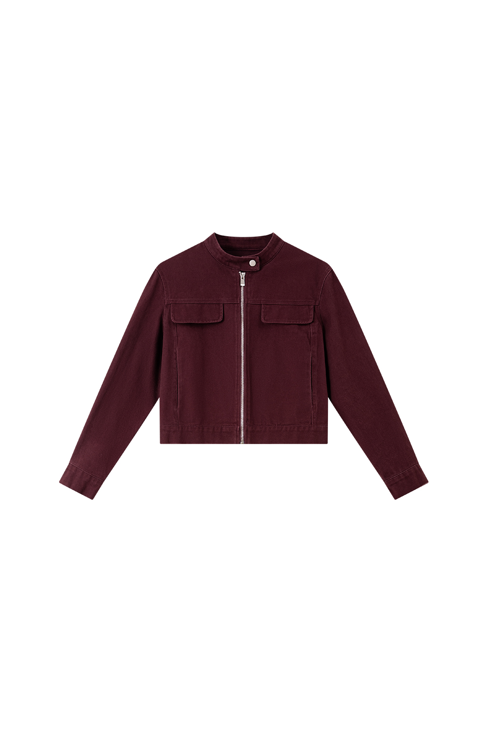 Red Vintage Washed Denim Jacket