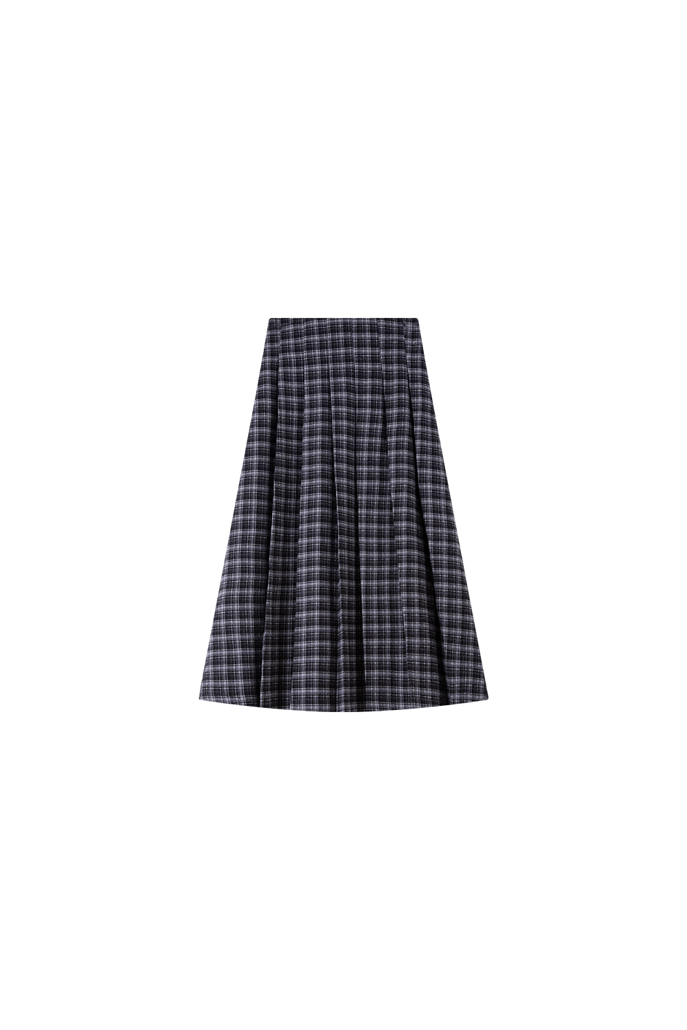Vintage Plaid Pleated Skirt