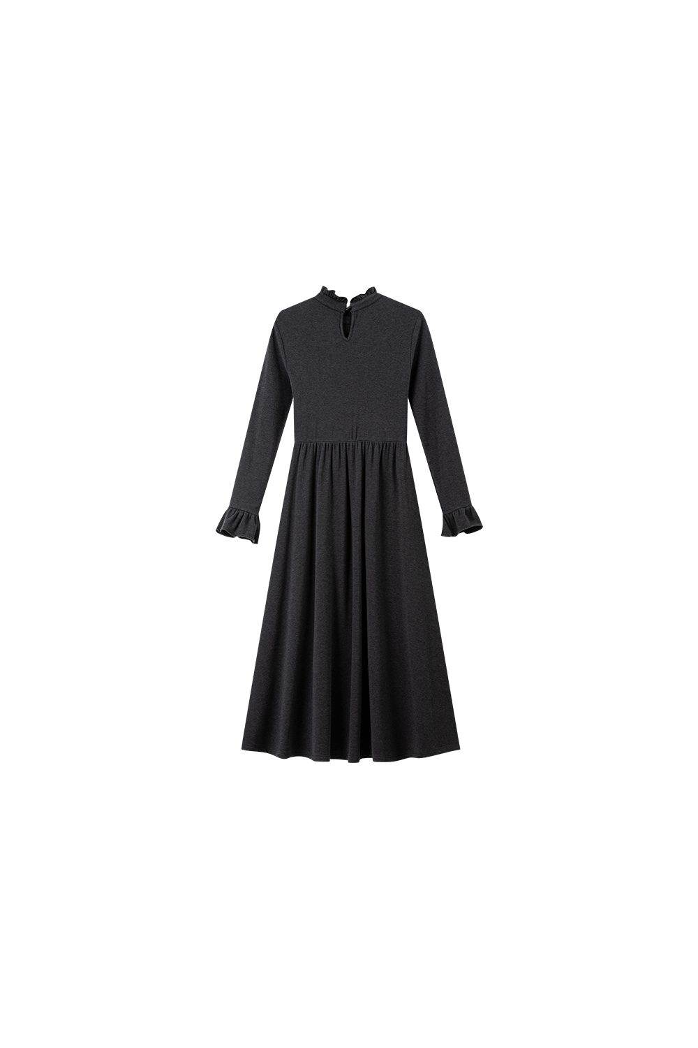 Half-high Neck Knit Dress