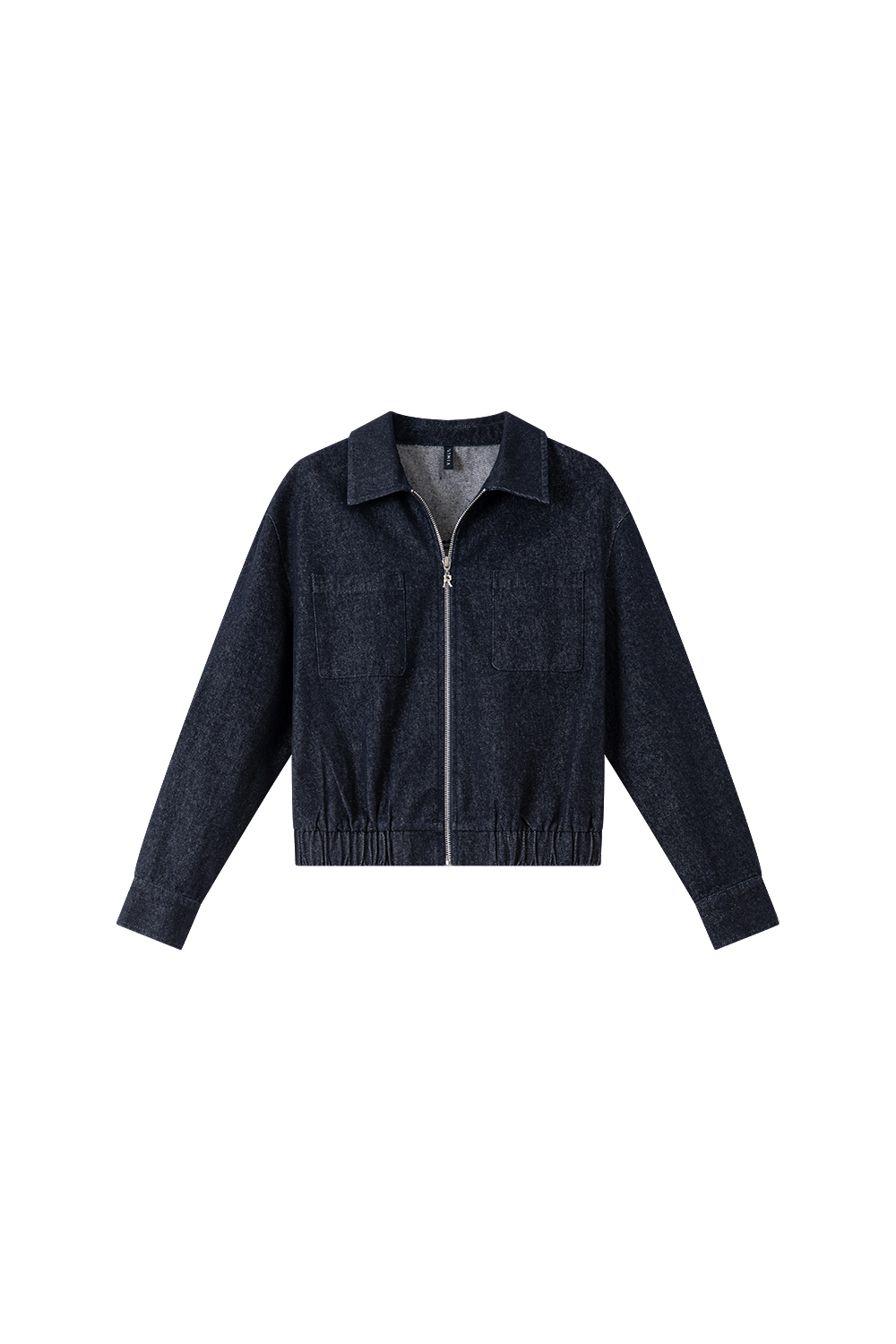 Washed Denim Jacket with Youthful Straight Cut-VIMLYSTORE