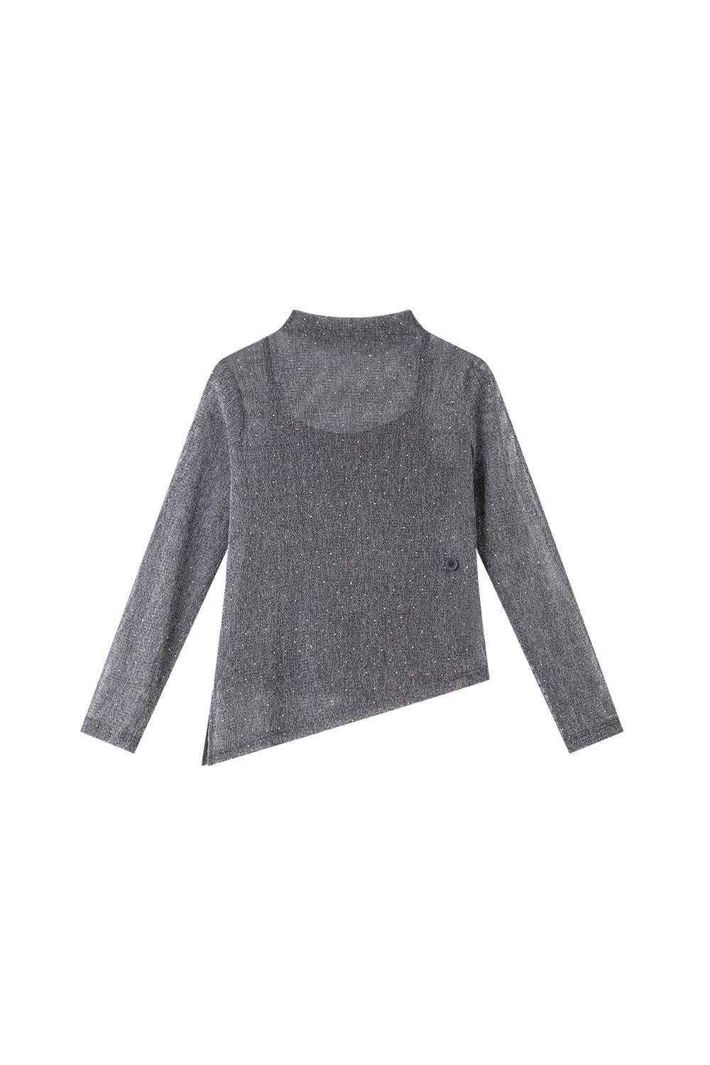 Grey rhinestone suspenders and tops and A-word overskirt.-VIMLYSTORE