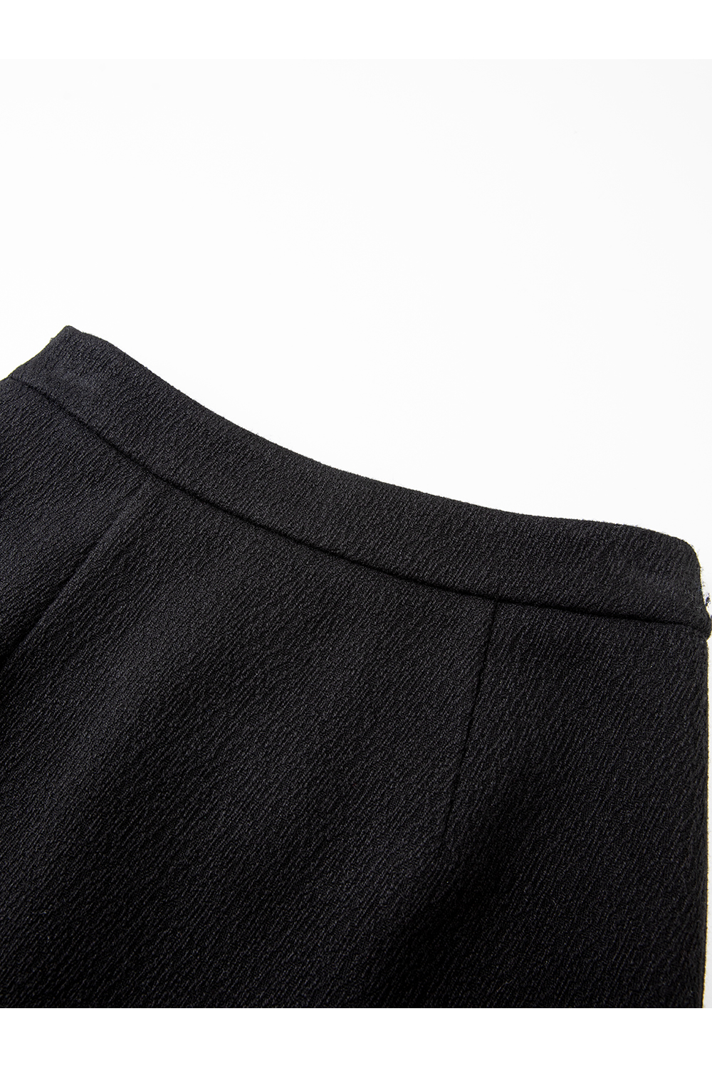 Textured Ruffle Trim Long Skirt-VIMLYSTORE