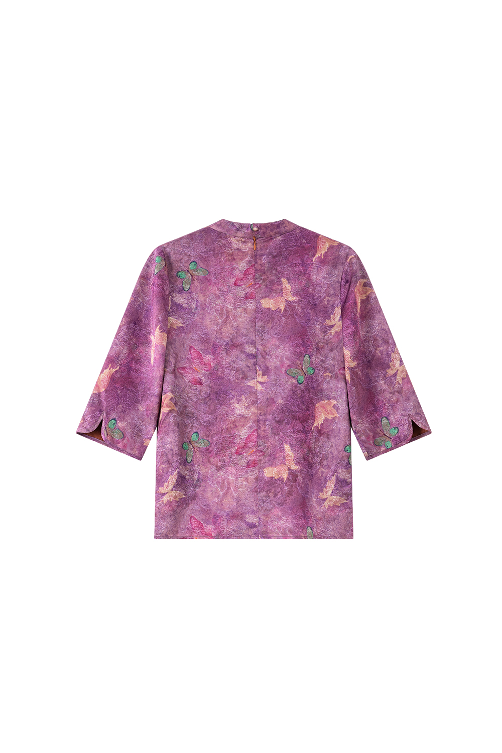 Purple new Chinese style jacket and trousers suit-VIMLYSTORE