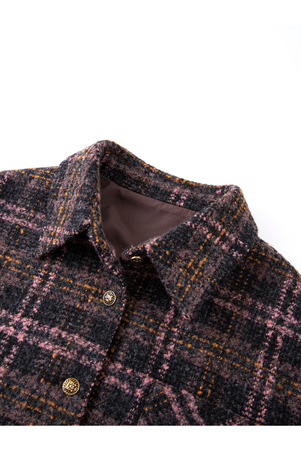 Oversized Vintage Argyle Shirt-VIMLYSTORE