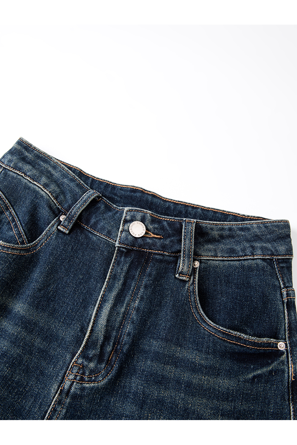 Vintage Blue Straight-Leg Jeans-VIMLYSTORE