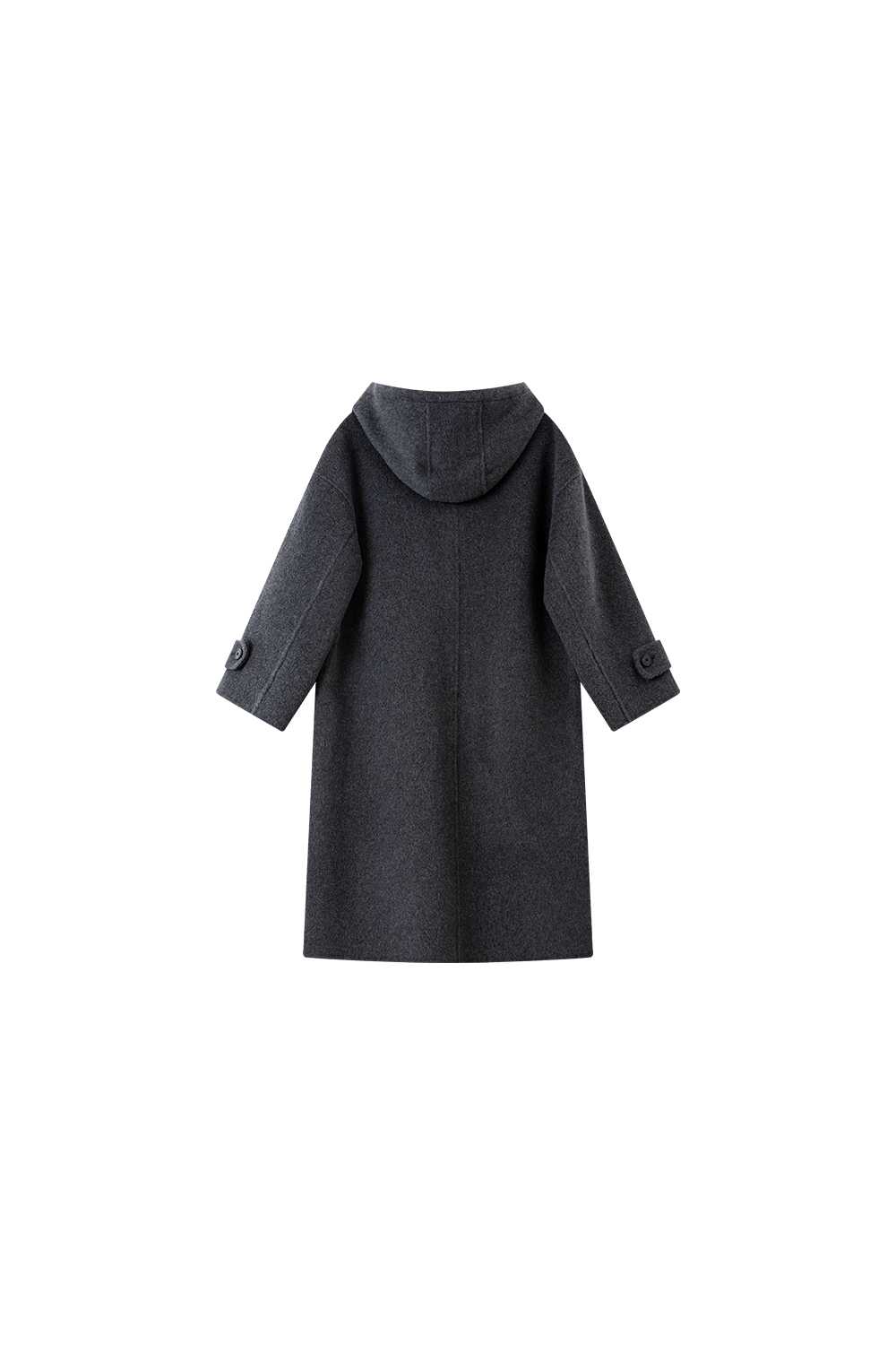 Reversible Hooded Woolen Overcoat-VIMLYSTORE