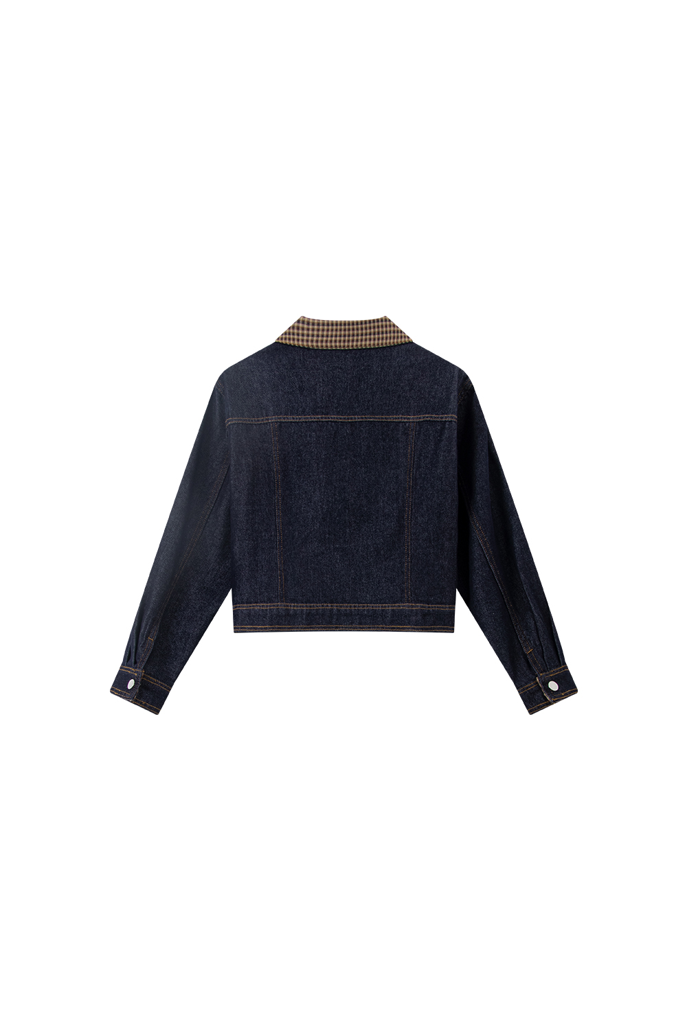 Retro Lapel Washed Denim Jacket