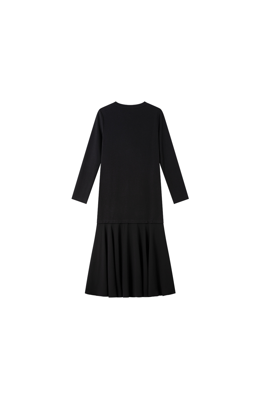 Paneled Seamwork Belted Shirt Dress-VIMLYSTORE