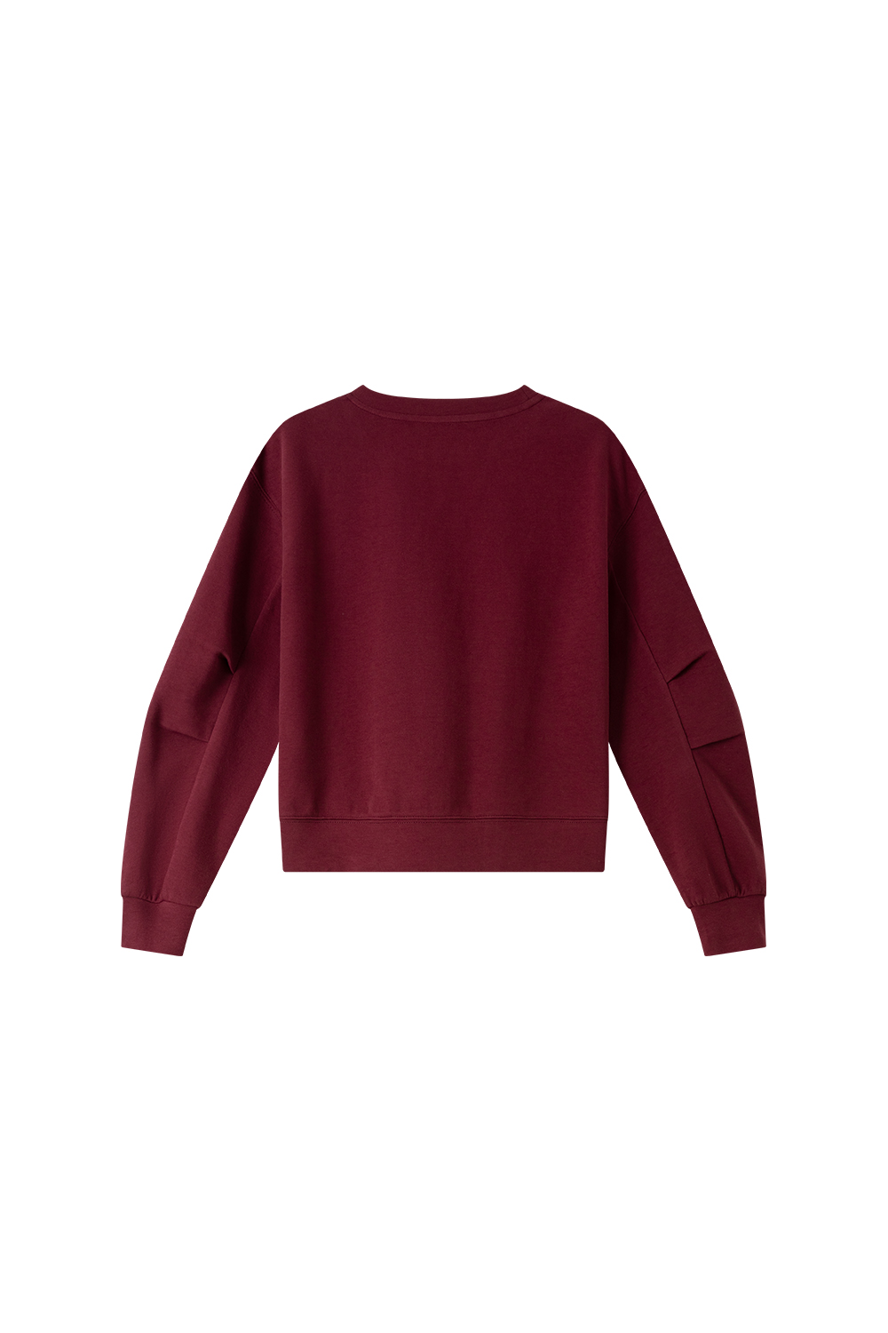 Flower print red round neck Sweatshirt-VIMLYSTORE