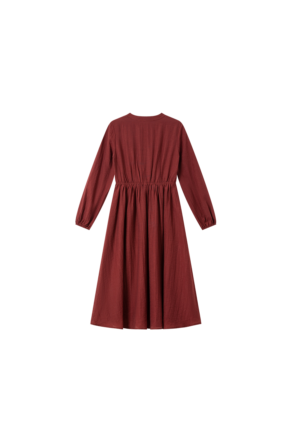 French red elegant dress-VIMLYSTORE