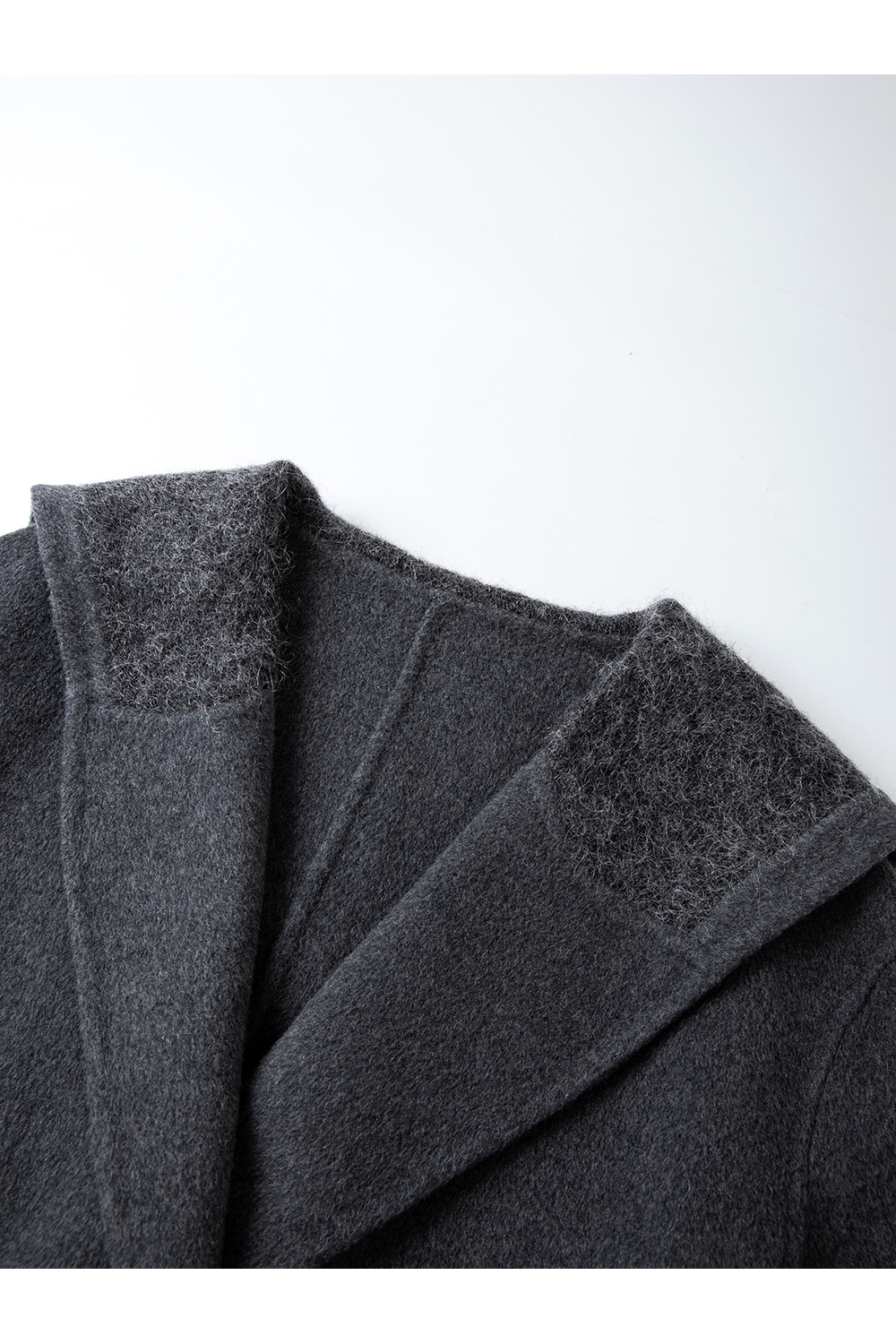 Sailor Collar Double-Faced Wool Loose Tie Wool Coat-VIMLYSTORE