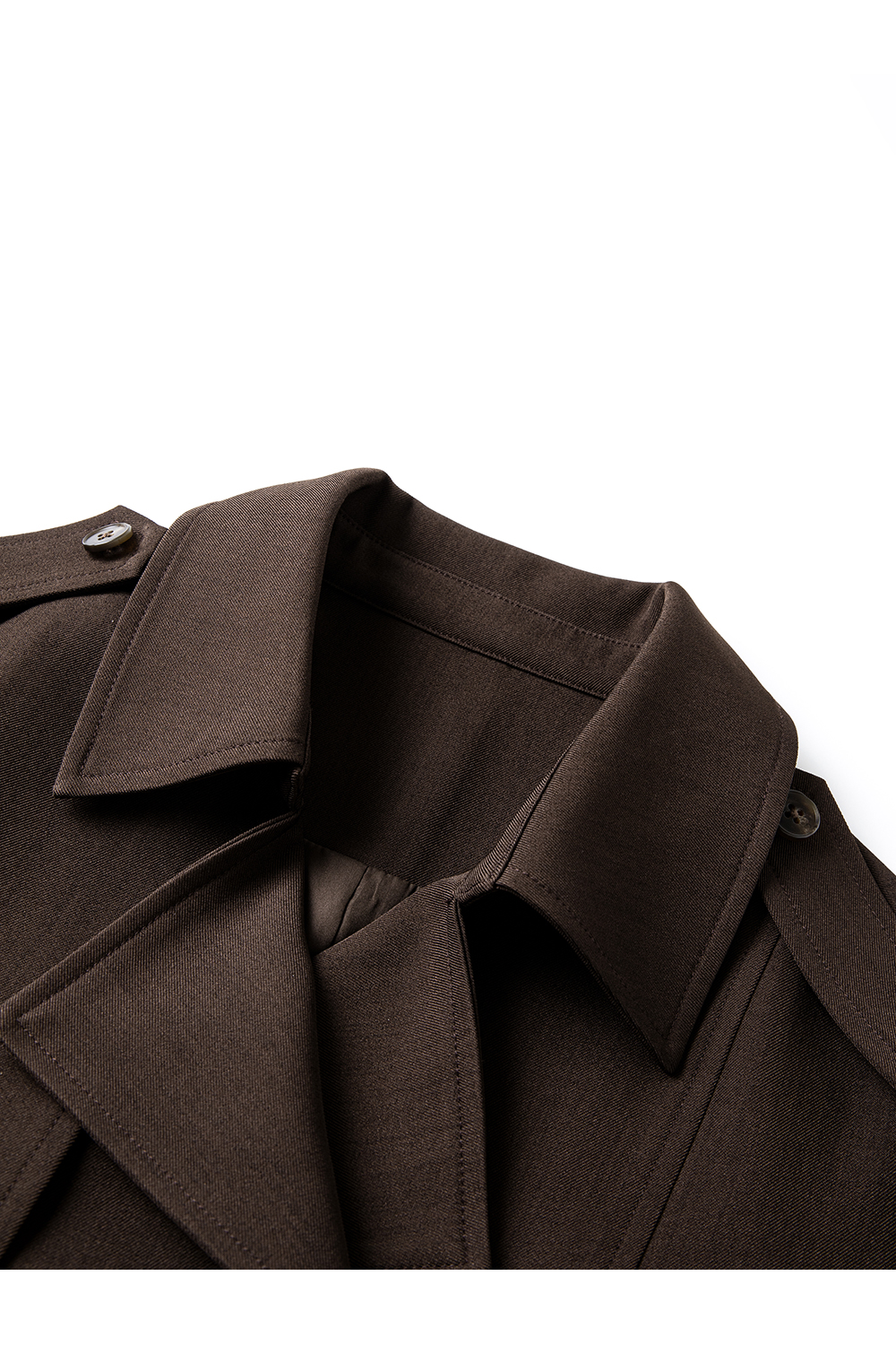 Commute Style Short Height Increasing Slimming Lapel Trench Coat-VIMLYSTORE