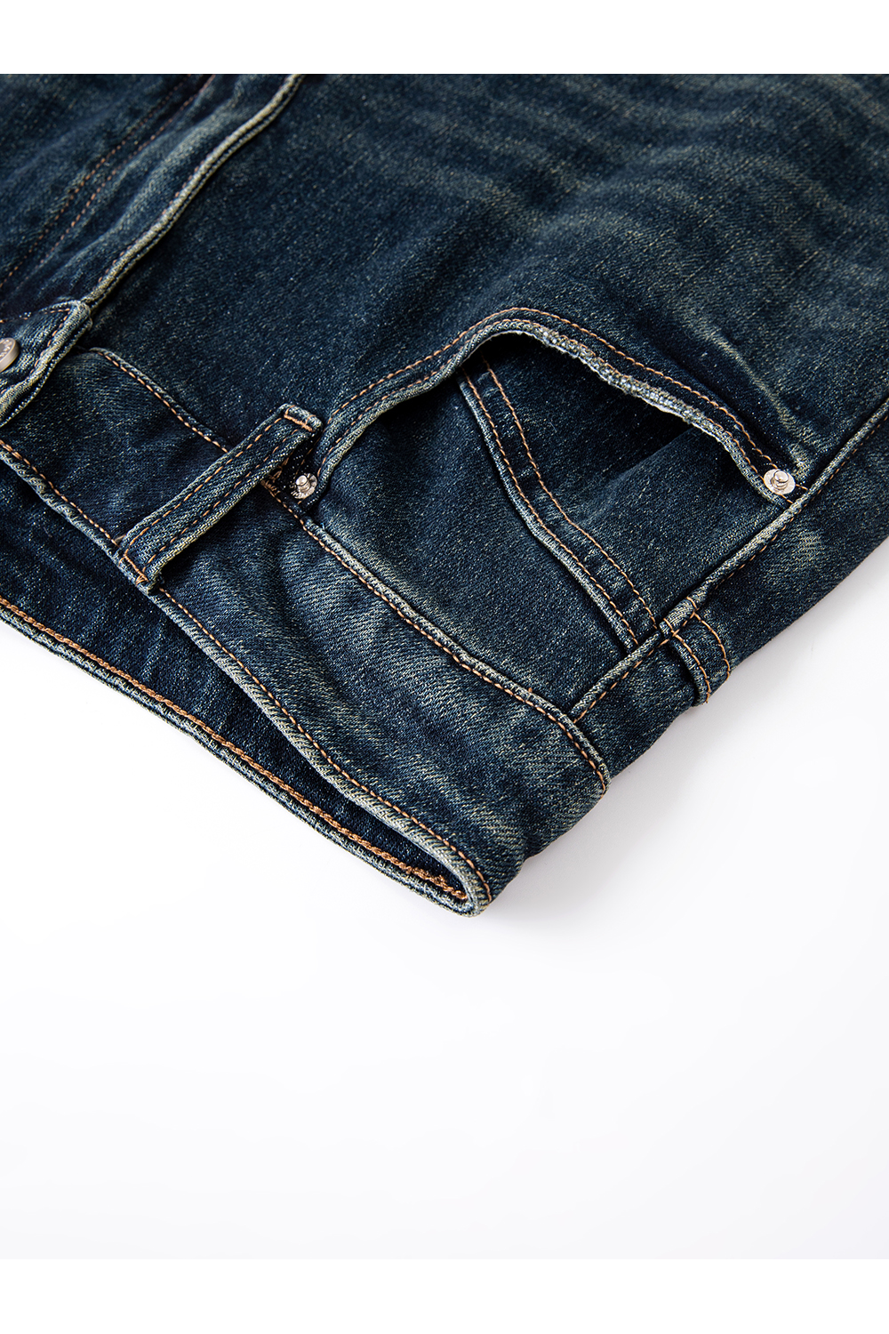 Vintage Blue Straight-Leg Jeans-VIMLYSTORE