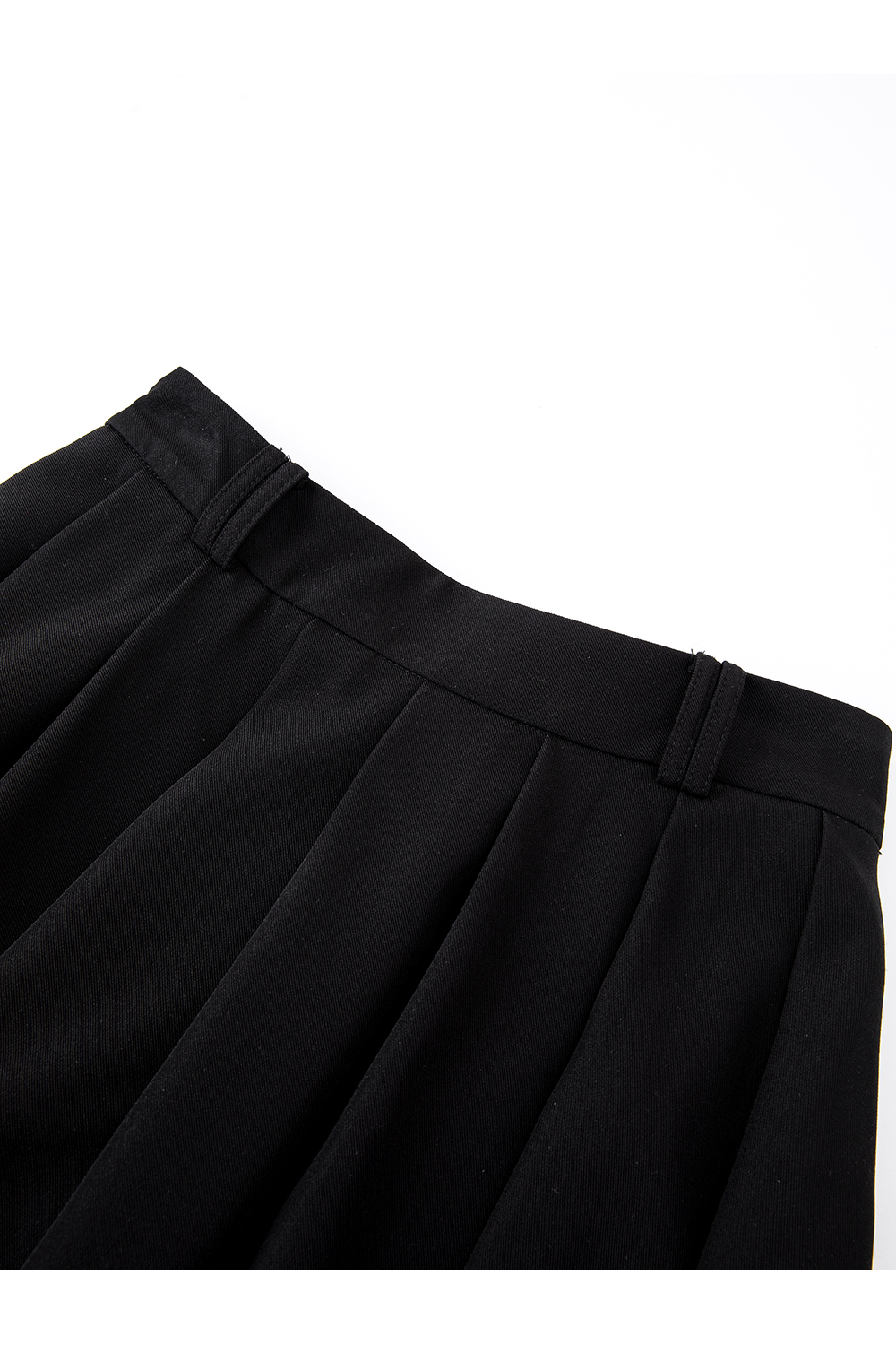 Tailored Pleated Midi Skirt