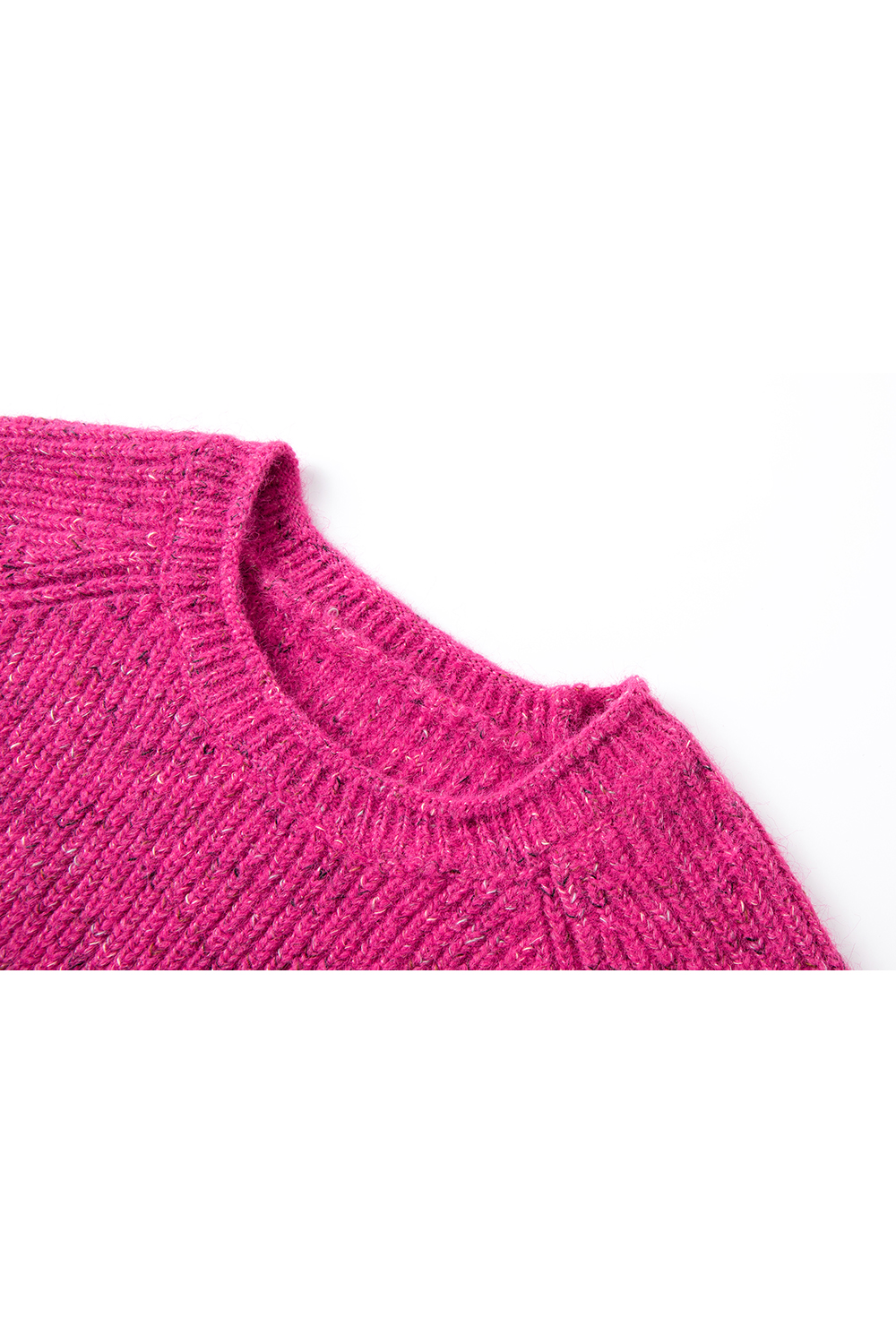 Red Slouchy Crewneck Sweater (Women's)